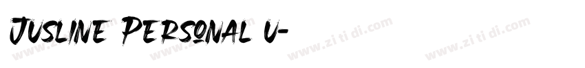 Jusline Personal u字体转换 Jusline Personal u字体转换